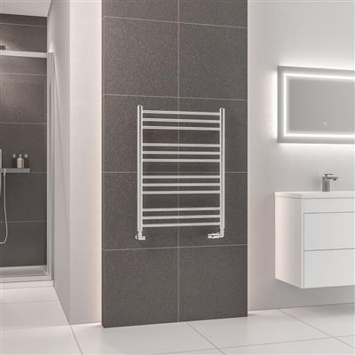 Corinium Round 800 x 600 Towel Rail Chrome