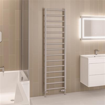 Tuscan Round 1800 x 500 Towel Rail Matt Grey