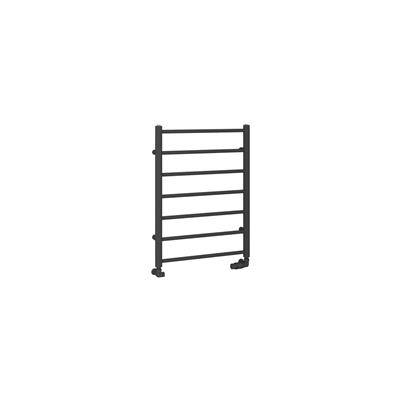 Tuscan Round 800 x 600 Towel Rail Matt Anthracite