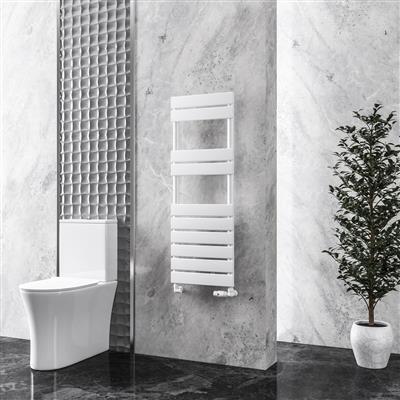 Addington 1110 x 400 Towel Rail Type10 Gloss White