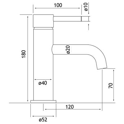 Meriden Basin Mono Tap with Waste Chrome