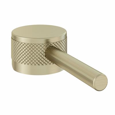 (Single) Meriden Half Knurling Tap Handle for Basin Mono and Basin Mixer Taps Brushed Brass