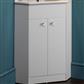 Diamante corner unit White