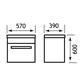 Oslo 58 wall hung unit with internal drawer High Gloss White