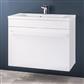 Oslo 80 wall hung unit with internal drawer High Gloss White