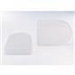 D Shape Vent Cap (pair) White