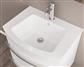 Centa 60cm Curved Ceramic Basin - White