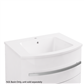 Centa 60cm Curved Ceramic Basin - White