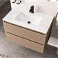 Olympia 800x460mm Square Ceramic Basin - White