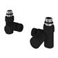 Corner Manual Dual Fuel Radiator Valves (pair) Matt Black