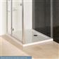 Volente Plan B ABS 1200mm x 760mm Rectangular Stone Resin Shower Tray - White