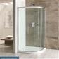 Volente Bow Fronted 1000mm x 1000mm Quadrant Shower Tray for 58.009 Shower Enclosure - White