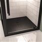  Crossland  900 x 900mm Square  Shower Tray with Slate Finish - Black