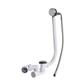 Shallow Profile Overflow Bath Filler - Chrome