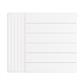 Flat Cover Plate with Lines 600 x 700 Gloss White