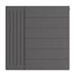 Flat Cover Plate with Lines 600 x 600 Matt Anthracite