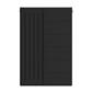 Flat Cover Plate with Lines 600 x 400 Matt Black