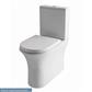 Northall Close Coupled Back To Wall WC Pan with Fixings - White