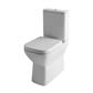 Collindale Comfort Height Close Coupled Back To Wall Rimless WC Pan with Fixings - White