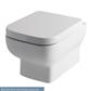 Bijou Wall Hung WC Pan with Fixings - White