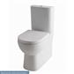 Farringdon Close Coupled Back To Wall Rimless WC Pan with Fixings - White