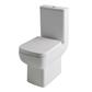 Bijou Close Coupled Rimless WC Pan with Fixings - White