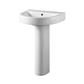 Kenley 56cm x 46cm 1 Tap Hole Ceramic Basin with Overflow - White