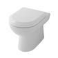 Dura Back To Wall Eco Vortex WC Pan with Fixings - White