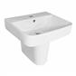 Beddington Semi Pedestal with Fixings - White