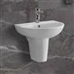 Osterley 42cm x 51cm 1 Tap Hole Ceramic Basin - White