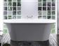 Margravine 1660 x 730 x 570mm Freestanding Bath inc Waste - Grey