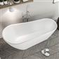 Wickham 1700 x 740 x 740mm (590mm Depth) Freestanding Bath inc Waste - White