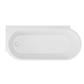 Bray 1600x780x580mm Left Hand Bath - White