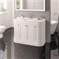 Hardwick Traditional 120CM 4 Door Basin Vanity Unit - White