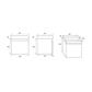 Gravina 60CM 1 Drawer Wall Hung Basin Vanity Unit - White