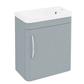 Cavone 40CM 1 Door Basin Vanity Unit - Matt Grey