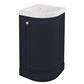 Hardwick 43CM 1 Door Corner Basin Vanity Unit - Anthracite