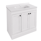 Hardwick 90cm x 46cm 1 Tap Hole Polymarble Square Basin - White