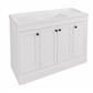 Hardwick 120CM 4 Door Single Bowl Basin Vanity Unit - Matt White