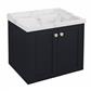 Hardwick 60CM 2 Door Square Wall Hung Basin Vanity Unit - Anthracite