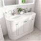 Hardwick 120CM 4 Door Double Bowl Basin Vanity Unit - White