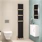 Mersey 1800 x 280 Aluminium Radiator Matt Black