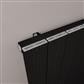 Mersey 1800 x 565 Aluminium Radiator Matt Black