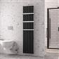 Derwent 1800 x 404 Dry Element Aluminium Radiator Matt Black