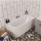 Biscay Double Ended (DE) 1600 x 725 x 440mm 5mm Bath - White