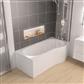 Shannon 1500 x 850 x 400mm Right Hand (RH) P-Shaped 4mm Shower Bath - White