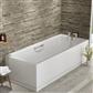 Rockall Single Ended (SE) Twin Grip (TG) 1600 x 750 x 440mm 5mm Bath - White