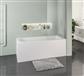 Biscay 1700 x 750 x 440mm Right Hand (RH) Straight 5mm Shower Bath - White