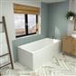 Malin Single Ended (SE) 1700 x 750 x 440mm Beauforte Bath - White