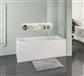 Biscay 1700 x 700 x 440mm Right Hand (RH) Straight Beauforte Shower Bath - White